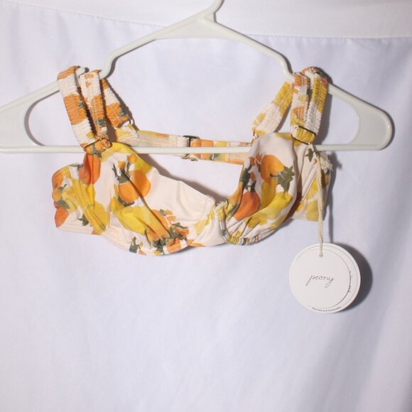NWT Peony Holiday Bikini Top Size S - Picture 15 of 16